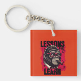 Gorilla Boss Lessons Learn Keychain  Schlüsselanhänger