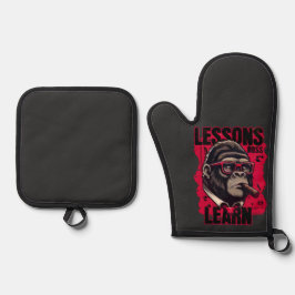 Gorilla Boss Lessons Learn Pot Holders Ofenhandschuh & Topflappen-Set