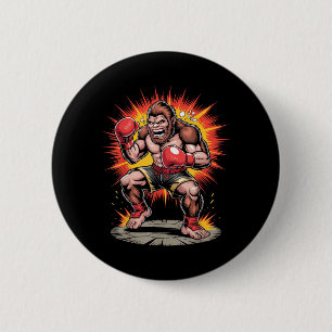 Gorilla-Box-Champion Retro-Arcade-Kampfaffe Button