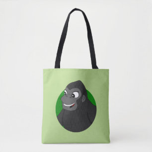 Gorilla Cartoon Tote Bag