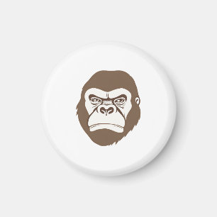 Gorilla Cartoon Zeichnend Magnet