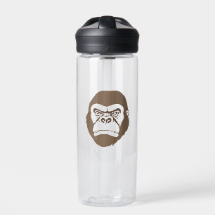 Gorilla Cartoon Zeichnend Trinkflasche