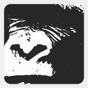 Gorilla Days Quadratischer Aufkleber