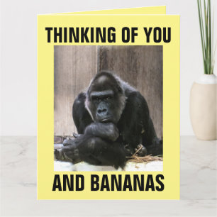 GORILLA DENKT, DASS DU GREETING CARDS GIBT KARTE