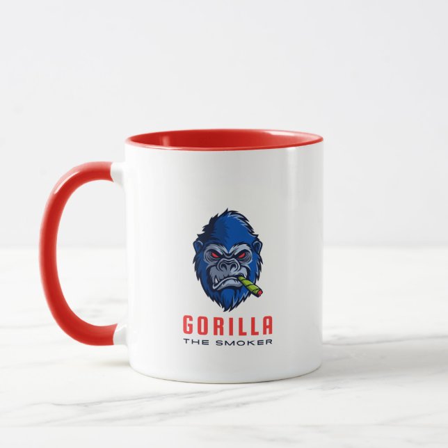Gorilla Der Raucher Tasse (Links)