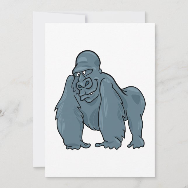Gorilla Einladung (Vorderseite)