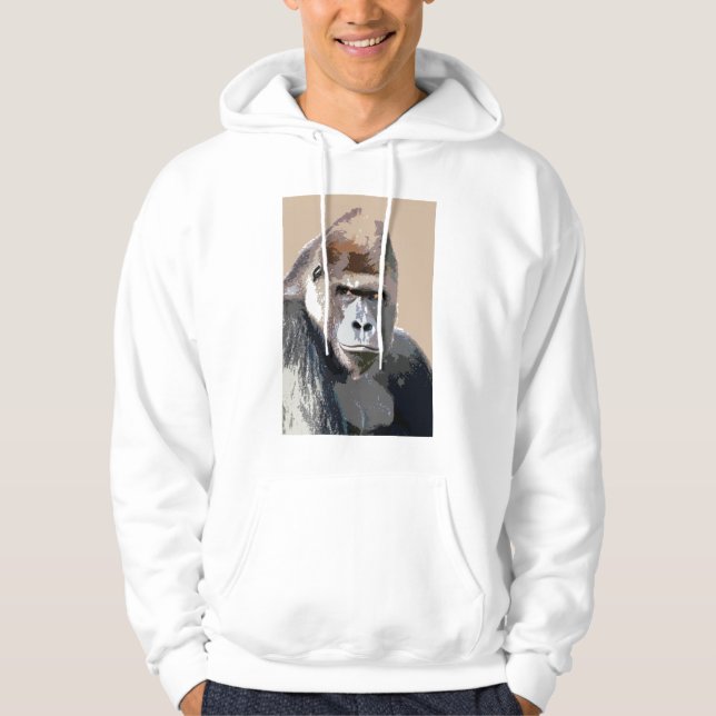 Gorilla Face Hoodie - Gorillas Shirts Animals (Vorderseite)