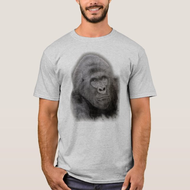 Gorilla Face Pattern T-Shirt (Vorderseite)