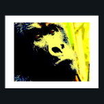 Gorilla Face Pop Art Poster Print. Gorilla Posters<br><div class="desc">Gorilla Head Pop Digitale Fotografie - Wilde Tiere Gorillas Pictures - Mountain Gorilla Face Nahes Aussehen - Primaten Kunstwerk</div>