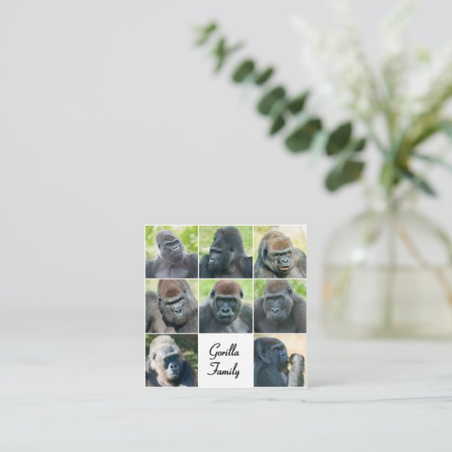 Gorilla Family Begleitkarte (Stehend Vorderseite)