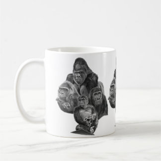 Gorilla Family Mug (ゴリラ家族のマグカップ)Gorilla Life Kaffeetasse