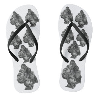 Gorilla Family  sandal (ゴリラ家族のサンダル）Gorilla Life Flip Flops