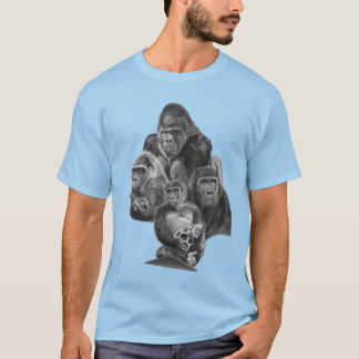 Gorilla Family T-shirt (ゴリラ家族のT-シャツ)Gorilla Life