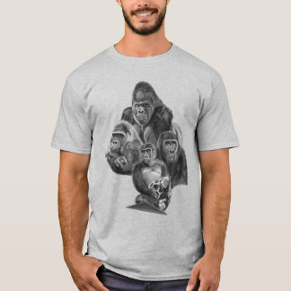 Gorilla Family T-shirt (ゴリラ家族のT-シャツ)Gorilla Life