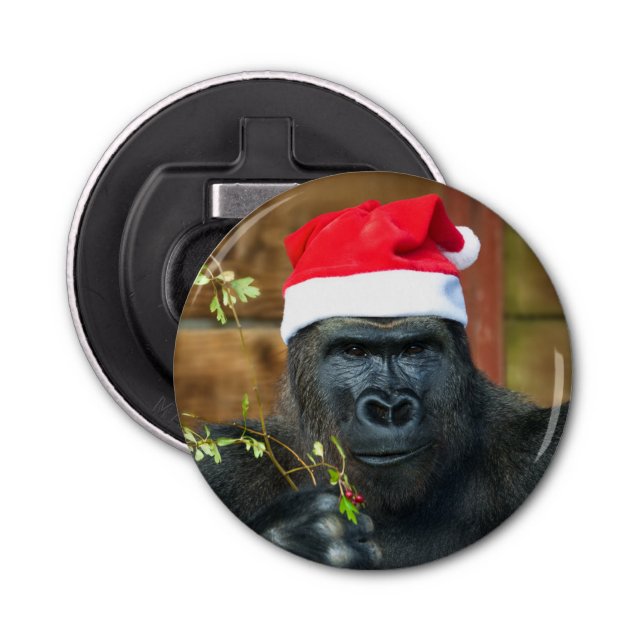 Gorilla Festive Cheer entfesselt Flaschenöffner (Vorderseite)