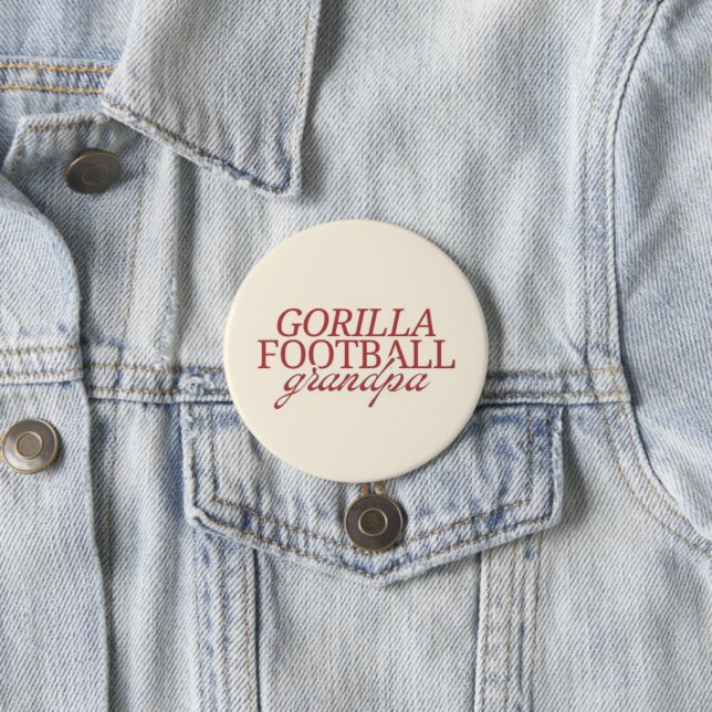 Gorilla Football Opa Button (Beispiel)