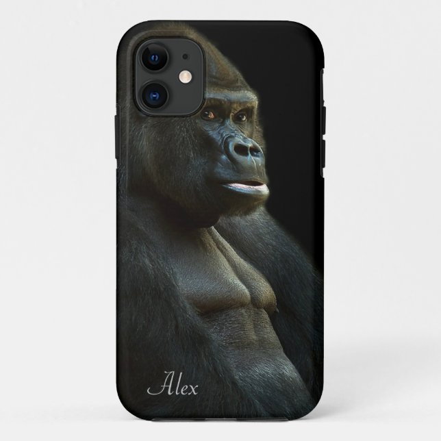 Gorilla-Foto Case-Mate iPhone Hülle (Rückseite)