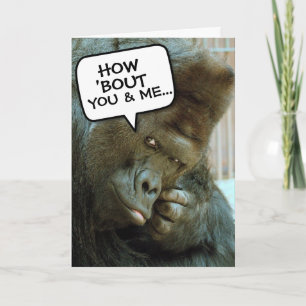 GORILLA FUNNY BIRTHDAY GREETING CARDS KARTE