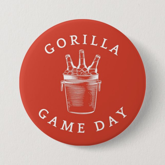 Gorilla Game Day Bucket Button (Vorderseite)