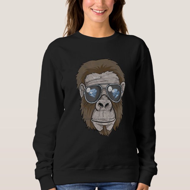 Gorilla Gang Amc Gme Diamond Hands Ape Meme Supers Sweatshirt (Vorderseite)