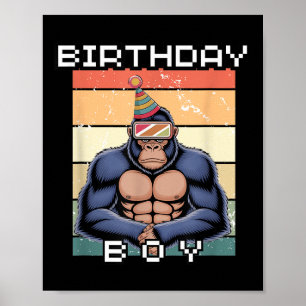 Gorilla Geburtstagsdekorationen Monkey Tag Vr Game Poster