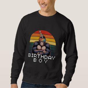 Gorilla-Geburtstagsdekorationen Monkey Tag VR-Game Sweatshirt