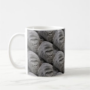 Gorilla-Gesichtsmuster Kaffeetasse