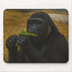 Gorilla Grace - Realistisches Tierportrait Mousepad
