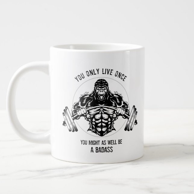 Gorilla Gym Jumbo-Tasse (Links)