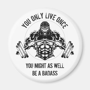 Gorilla Gym Magnet