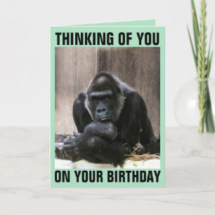 GORILLA HAPPY BIRTHDAY GREETING CARDS KARTE
