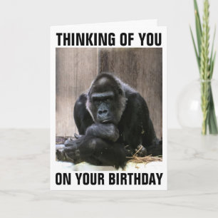 GORILLA HAPPY BIRTHDAY GREETING CARDS KARTE