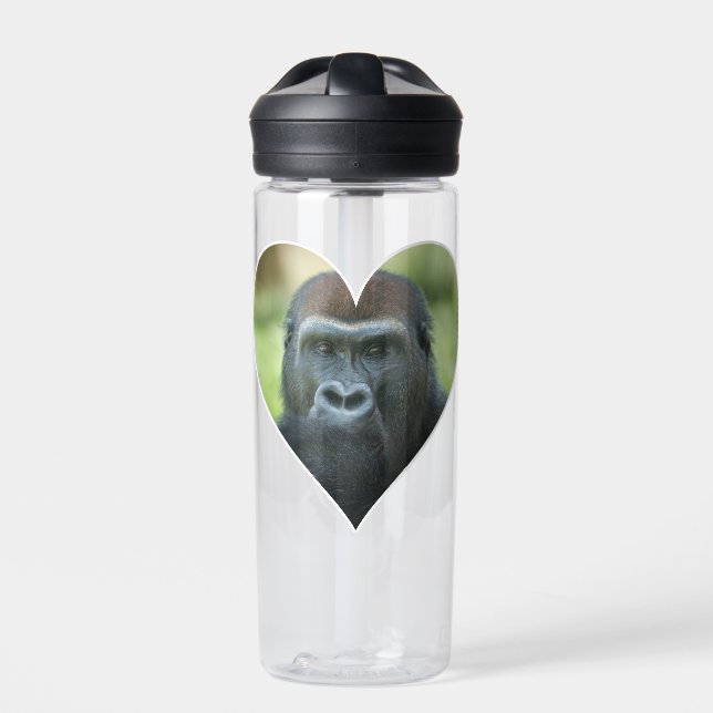 Gorilla Heart Trinkflasche (Vorderseite)