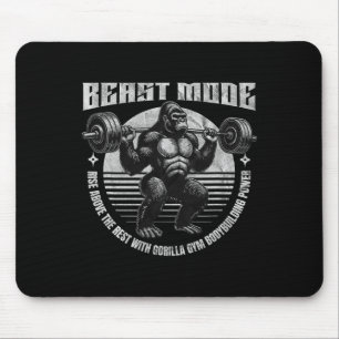 Gorilla hebt Hantel - Fitness Mousepad