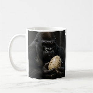 Gorilla Holding Egg Kaffeetasse