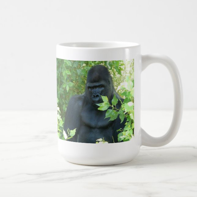 Gorilla im Busch Kaffeetasse (Rechts)