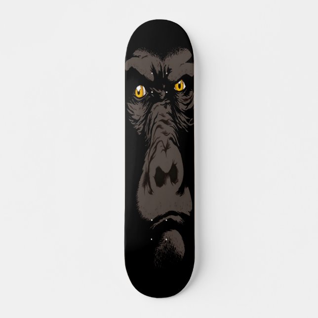 Gorilla im Schwarzen Skateboard (Vorne)