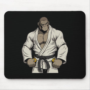 Gorilla in Keikogi - Japanisch Karateka Mousepad