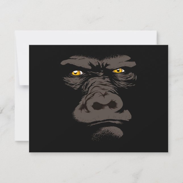 Gorilla in Schwarz (Vorderseite)