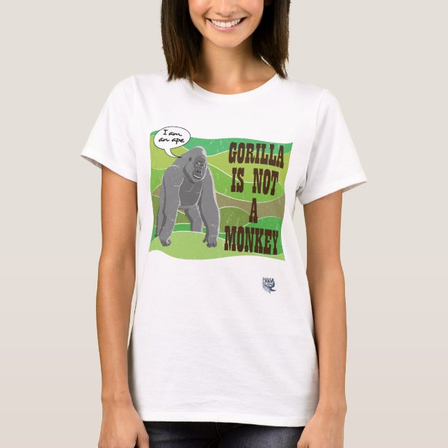 Gorilla ist kein Affe T-Shirt (Vorderseite)
