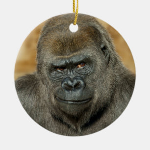 Gorilla Keramik Ornament