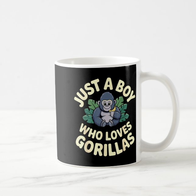 Gorilla-Kostüm für Jungen Männer Kinder Tierliebha Kaffeetasse (Rechts)