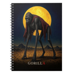 Gorilla Kurzer Umhang gothic Surrealismus Notizblock