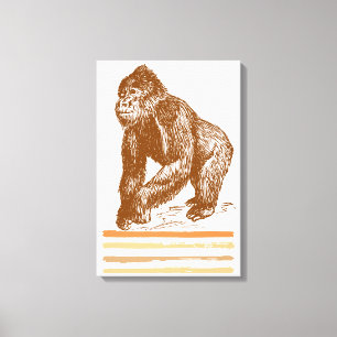 Gorilla Leinwanddruck