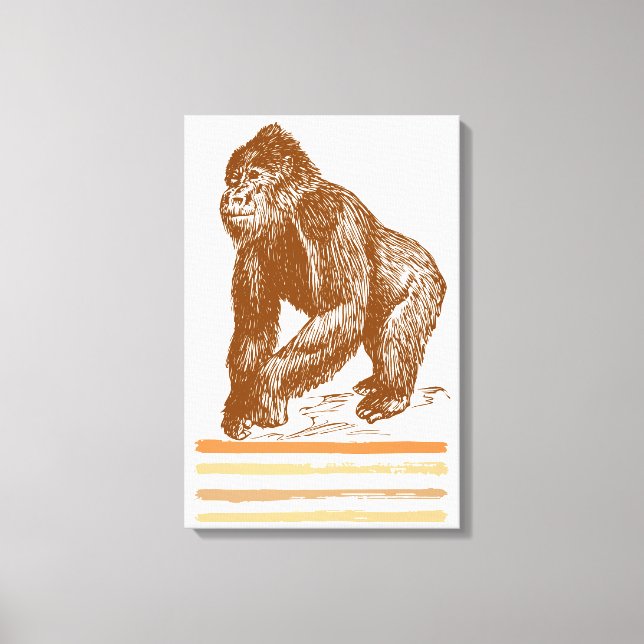 Gorilla Leinwanddruck (Vorderseite)