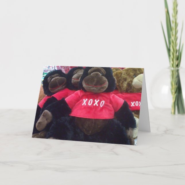 GORILLA LIEBE CARD FEIERTAGSKARTE (Vorderseite)