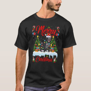 Gorilla Lights Xmas Tree Santa Gorilla T-Shirt