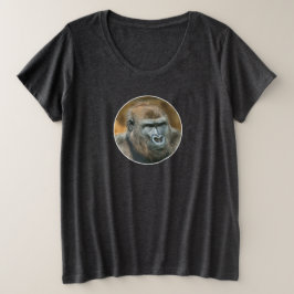 Gorilla Lope (Round Design) Große Größe T-Shirt