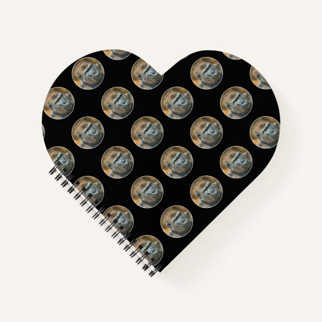 Gorilla Lope (Round Design) Notizbuch (Vorderseite)