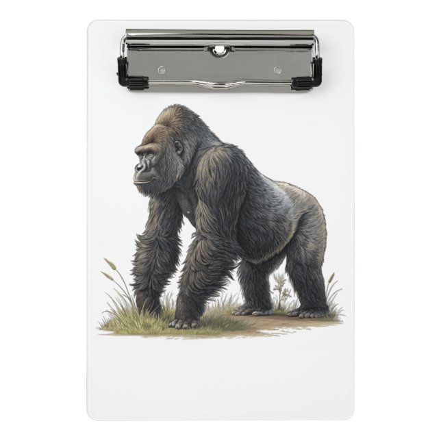Gorilla Mini Klemmbrett (Vorderseite)